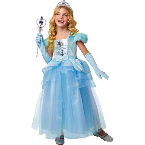 COSTUME BLUE PRINCIPESSA 3-4 ANNI