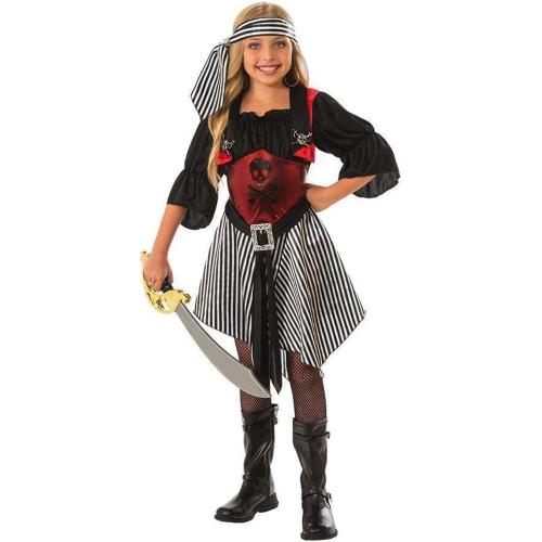 COSTUME PIRATESSA SCARLATTA INF