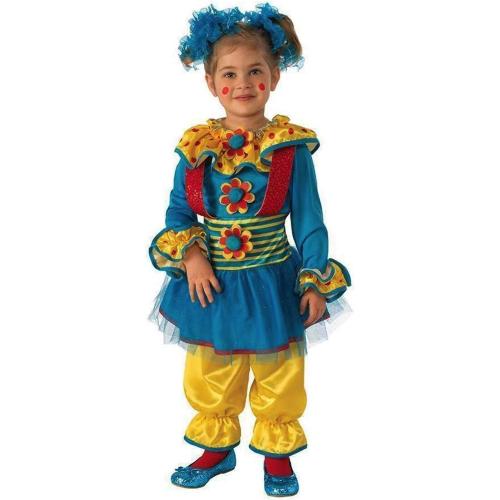 COSTUME PAGLIACCIO PAYASITA PUNTITOS 5-7 ANNI