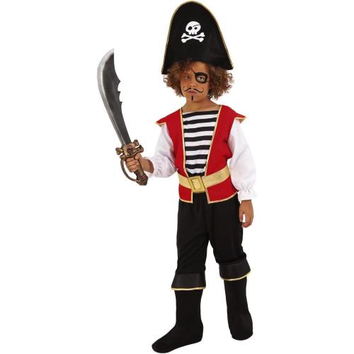 COSTUME PIRATA MALVAGIO 3-4 ANNI