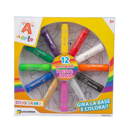 A DI ARTE - 12 PENNARELLI TWIST & DRAW