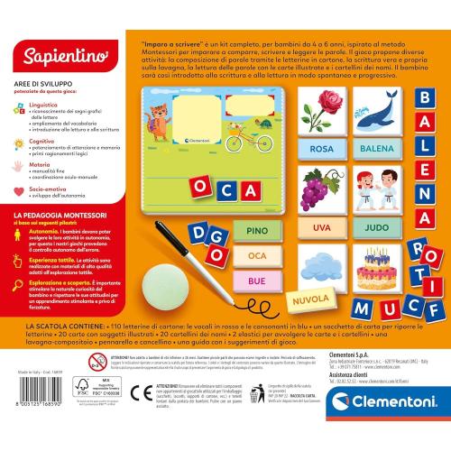 MONTESSORI - IMPARO A SCRIVERE