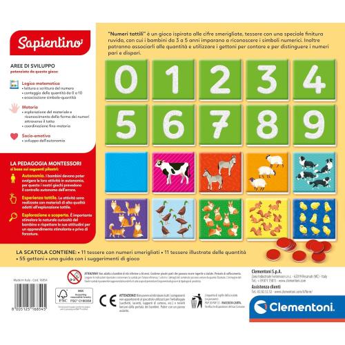 MONTESSORI - NUMERI TATTILI