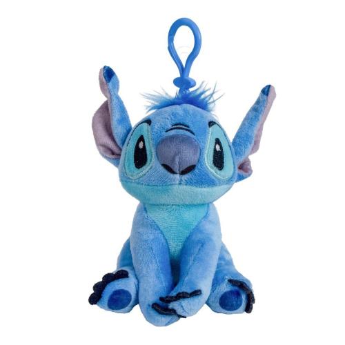 STITCH DISNEY PELUCHE PORTACHIAVI 12,5CM C/BAGCLIP