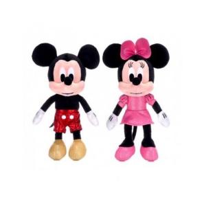 TOPOLINO & MINNIE SPARKLE PELUCHE 30CM