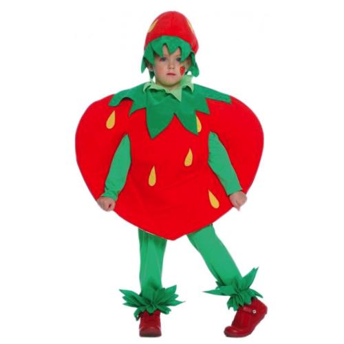 COSTUME FRAGOLA TUTTI I FRUTTI 5-7 ANNI