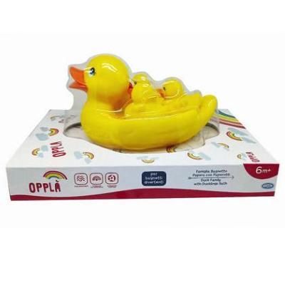 OPPLÀ - FAMIGLIA BAGNETTO PAPERA CON PAPEROTTI MAMMA PAPERA CON 3