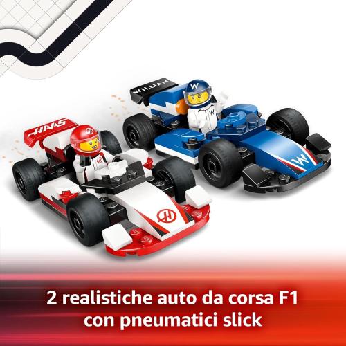 LEGO MONOPOSTO WILLIAMS RACING E HAAS F1