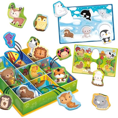 MONTESSORI BABY BACHECA ANIMALI E AMBIENTI