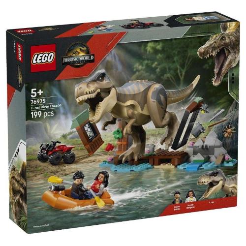LEGO JURASSIC WORLD FUGA SUL FIUME DAL T-REX
