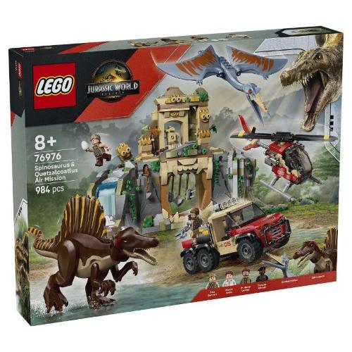 LEGO JURASSIC WORLD MISSIONE AEREA CON SPINOSAURO E QUETZALCOATLUS