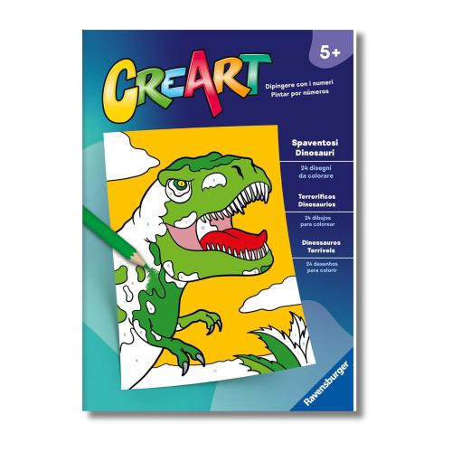 CREART ALBUM DA COLORARE 5+ - SPAVENTOSI DINOSAURI