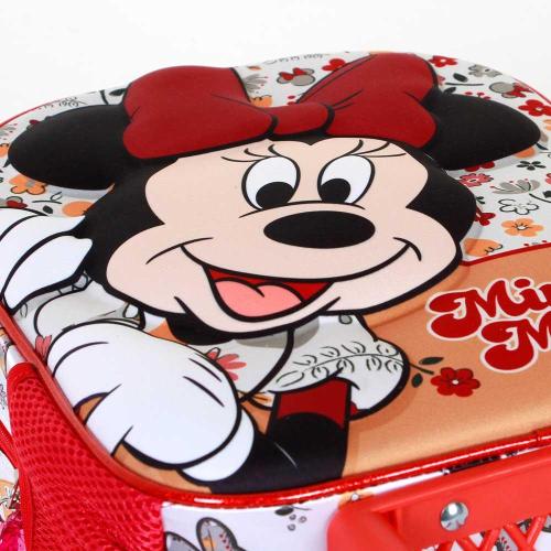 ZAINETTO 3D CON RUOTE PICCOLO MINNI MOUSE FLOWERED