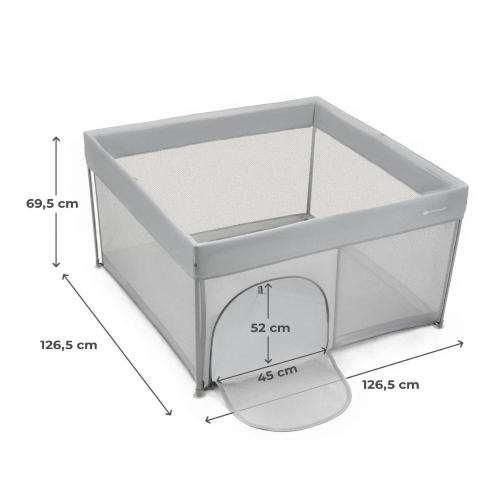 KINDERKRAFT BOX PER BAMBINI ZIKI 126X126X70 CM