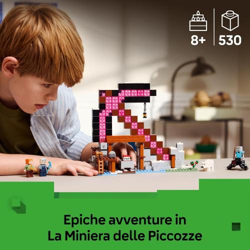 LEGO MINECRAFT LA MINIERA DELLE PICCOZZE
