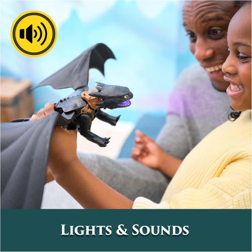 DRAGON TRAINER PERSONAGGIO ELETTRONICO SDENTATO SPUTAFUOCO