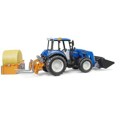 TRATTORE NEW HOLLAND T5.120 C/ BENNA E BALLA FIENO