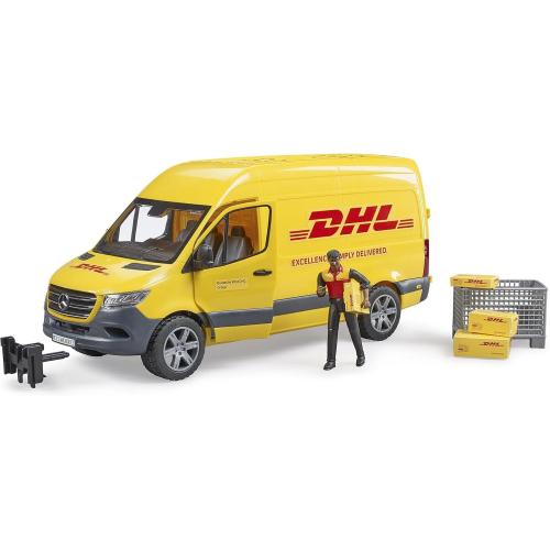 BRUDER MB SPRINTER CORRIERE DHL CON PERSONAGGIO