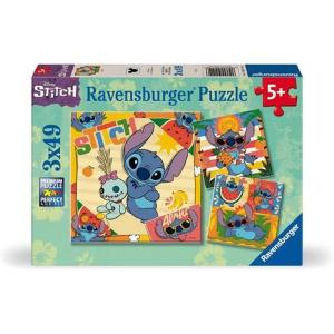 PUZZLE 3X49 DISNEY STITCH
