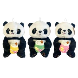 PANDA CON BUBBLE TEA PELUCHE 26 CM
