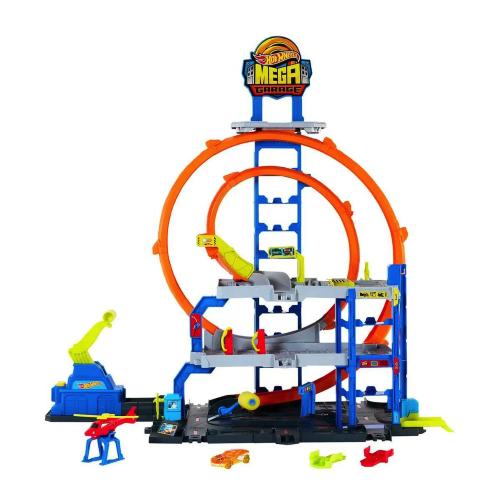HOT WHEELS CITY GARAGE MEGA LOOP JBM74 CANVASS