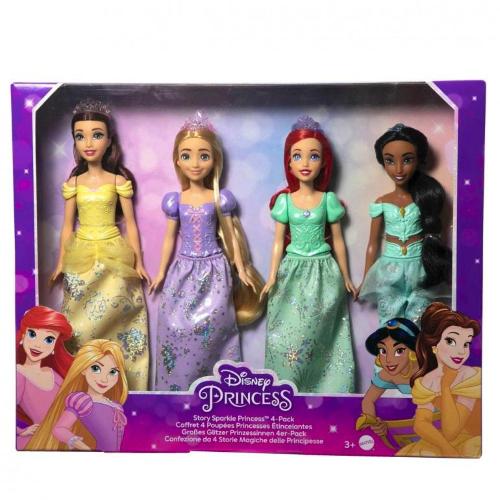 DISNEY PRINCESS 4 PRINCIPESSE IN BOX
