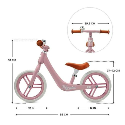 KINDERKRAFT BALANCE BIKE FLY PLUS BABY PINK