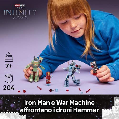 LEGO MARVEL IRON MAN E WAR MACHINE