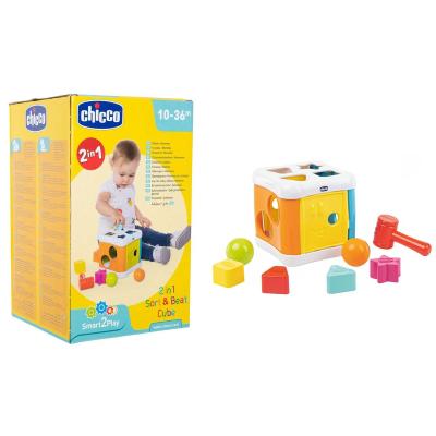 CHICCO GIOCO 2 IN 1 CUBO INCASTRA & MARTELLA