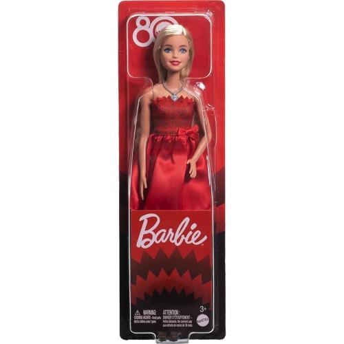 BARBIE MATTEL 80TH RUBY RED 