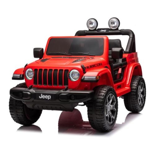 AUTO JEEP WRANGLER RUBICON 12V ROSSO CON RADIOCOMANDO