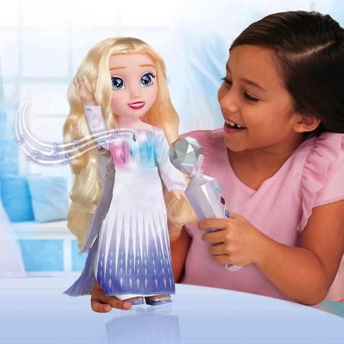 FROZEN ELSA CANTA 38 CM CON MICROFONO