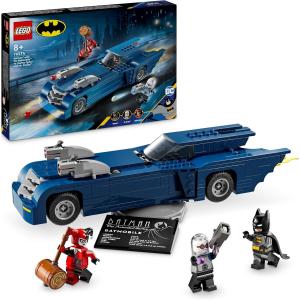 BATMAN CON BATMOBILE VS. HARLEY QUINN E MR. FREEZE