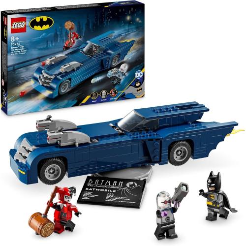 BATMAN CON BATMOBILE VS. HARLEY QUINN E MR. FREEZE