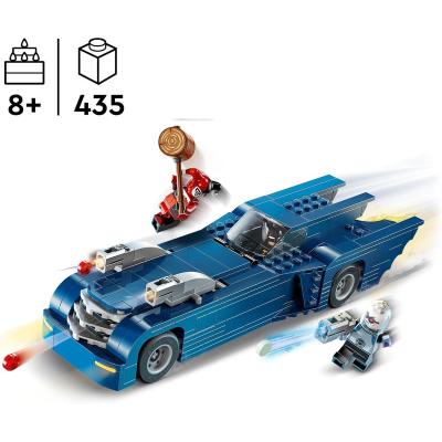 BATMAN CON BATMOBILE VS. HARLEY QUINN E MR. FREEZE