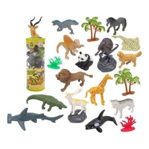 TUBO ANIMALI 15 PZ C TESTA ANIMALE 6 PZ 