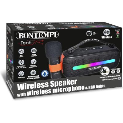 BONTEMPI CASSA PORTATILE WIRELESS CON MICROFONO