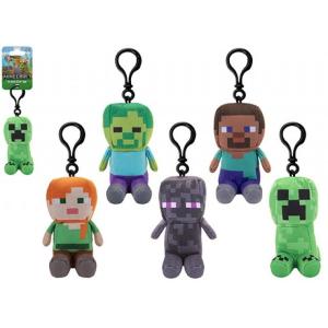 MINECRAFT PORTACHIAVI PELUCHE 13 CM 