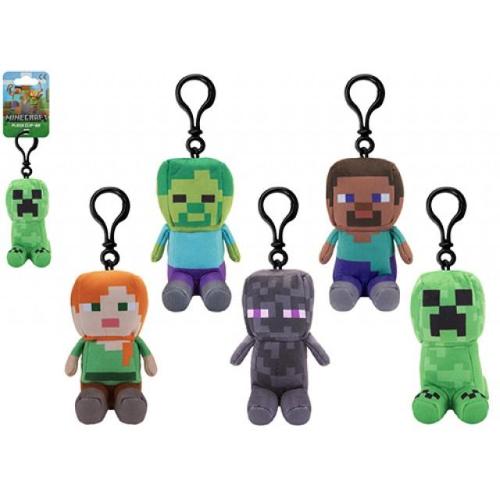 MINECRAFT PORTACHIAVI PELUCHE 13 CM 