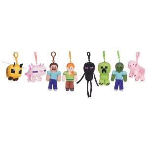 MINECRAFT PORTACHIAVI PELUCHE 12 CM 