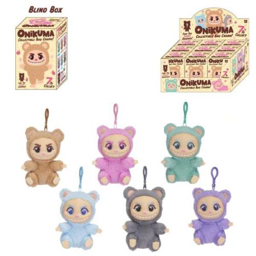ONIKUMA PELUCHE PORTACHIAVI A SORPRESA CON VISO PVC 13 CM