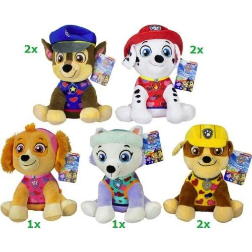 PAW PATROL PERSONAGGI PELUCHES 25CM