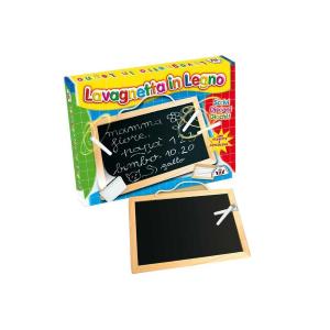 LAVAGNA IN LEGNO CON CANCELLINO E GESSI