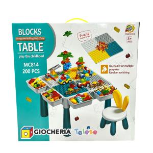 TAVOLO CON SEDIA E COSTRUZIONI 200PZ