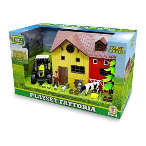 LINEA VERDE PLAYSET FATTORIA CON TRATTORE A FRIZIONE LUCI E SUONI