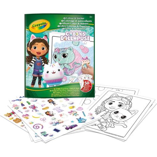 CRAYOLA ALBUM COLOR&STICKER GABBY