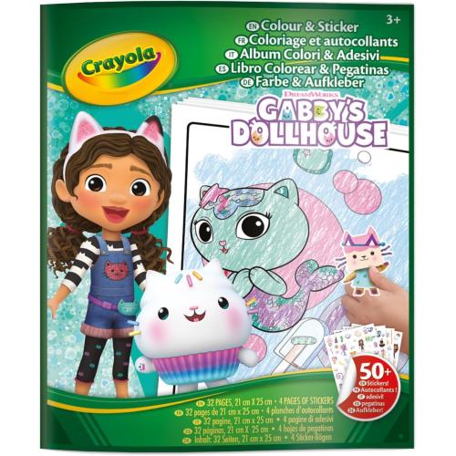 CRAYOLA ALBUM COLOR&STICKER GABBY