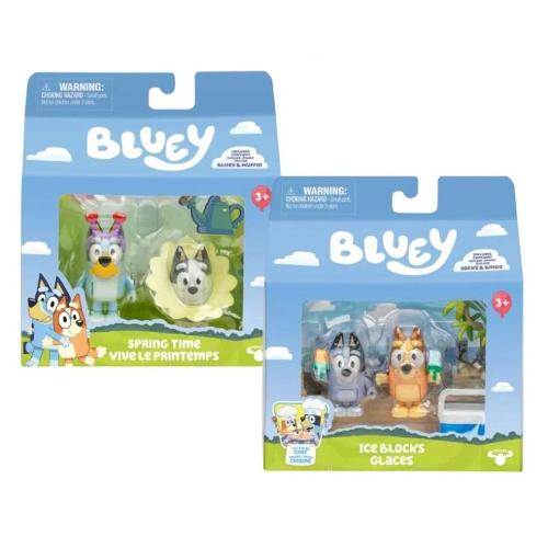 BLUEY COPPIA DI PERSONAGGI ASSORTITI