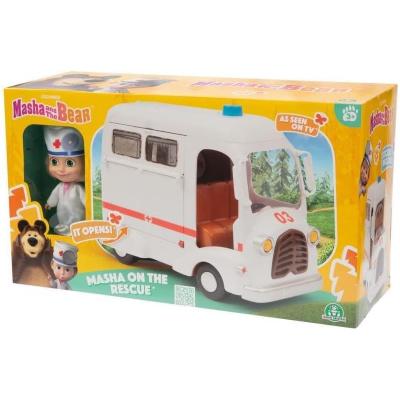 MASHA PLAYSET AMBULANZA CON BAMBOLA 12 CM & ACCESSORI