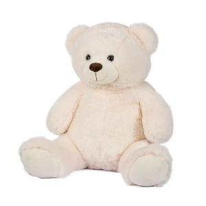 ORSO SEDUTO BIANCO "SNOW" H55CM PELO MORBIDISSMO